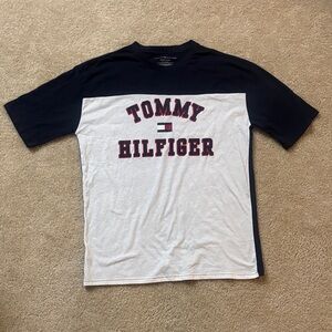Tommy Hilfiger Black and White Logo Tee